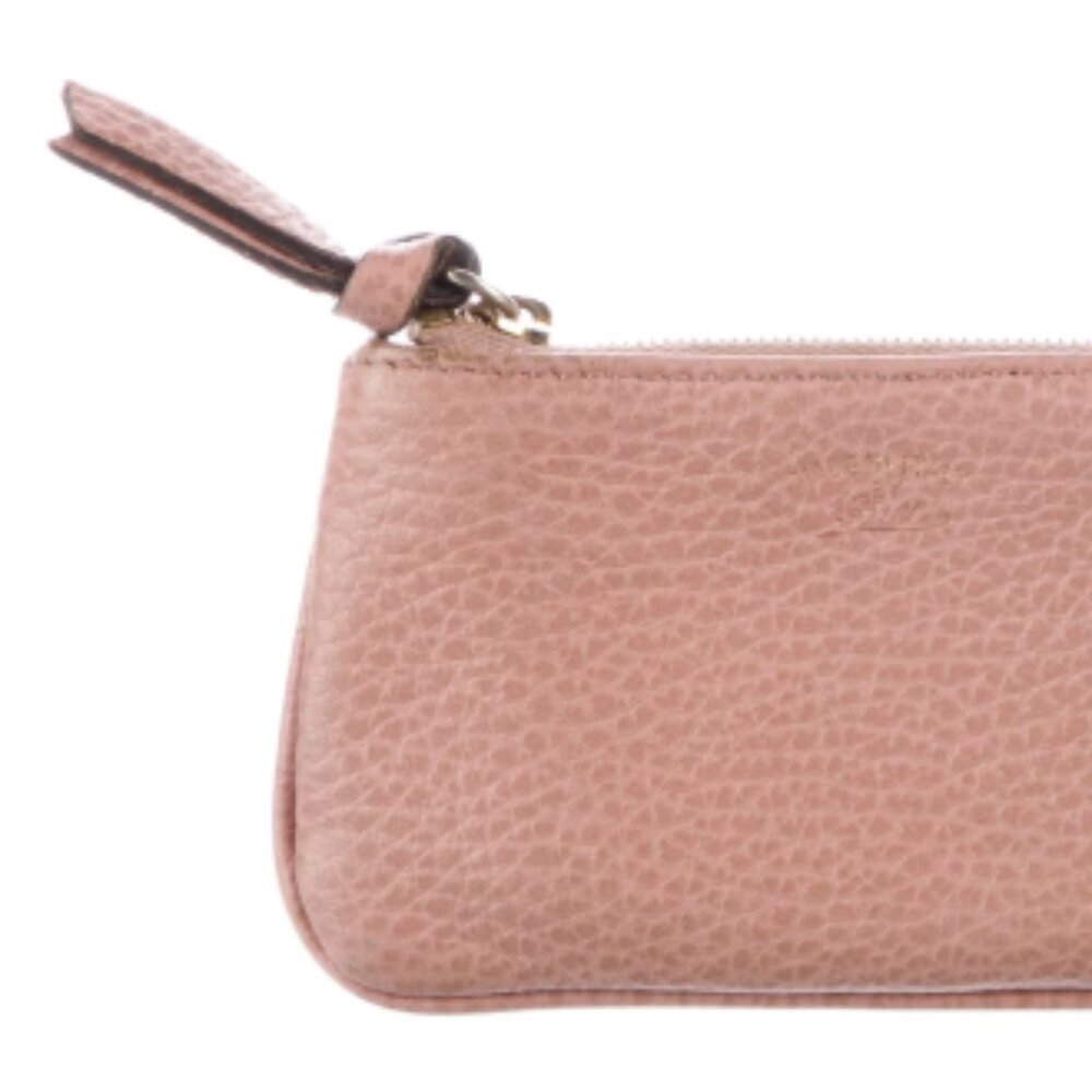 Gucci Key Pouch Cles - Powder Pink Tumbled Leather